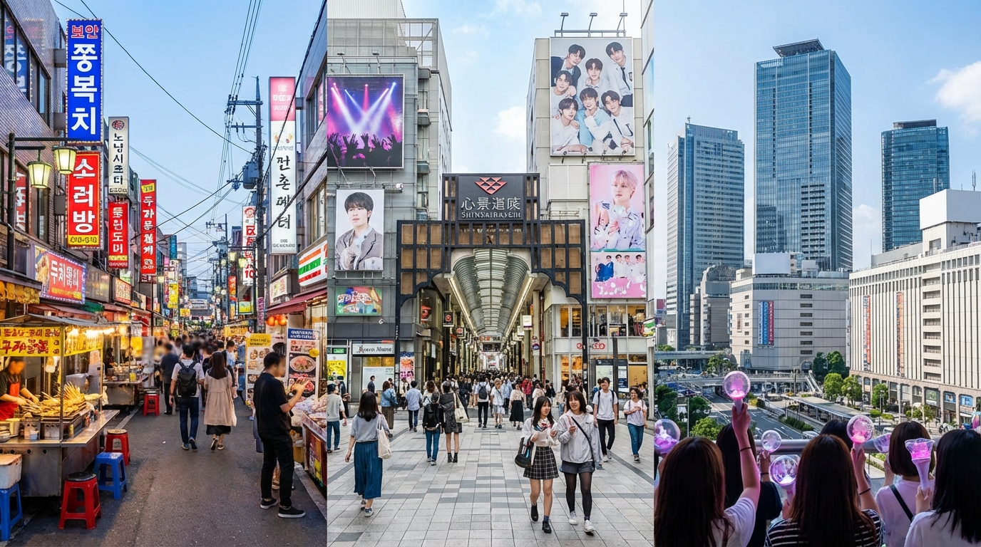 大阪のK-POPスポットは鶴橋・心斎橋・梅田の3エリアに集中