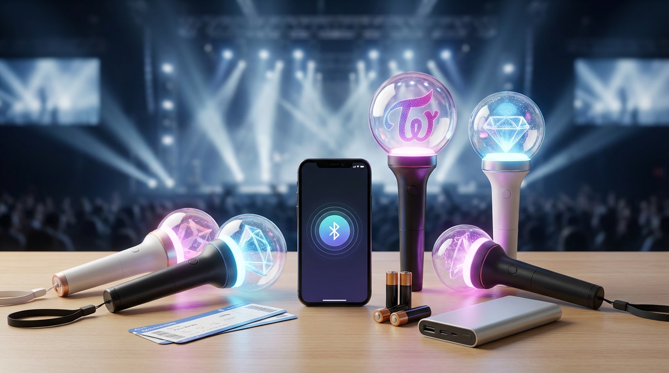 K-POPペンライト購入後の準備|Bluetooth接続とコンサート前にやること