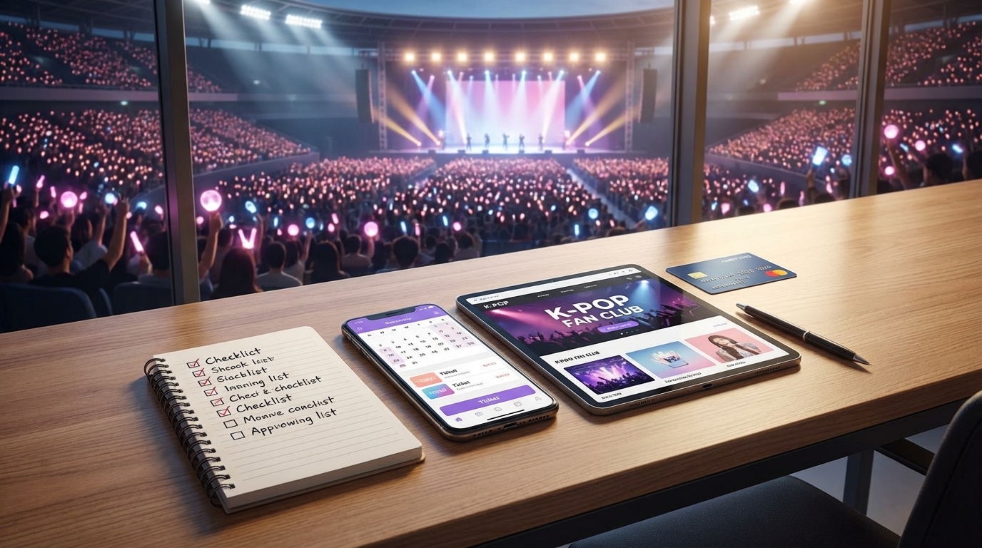 K-POPチケット申し込み前の準備チェックリスト