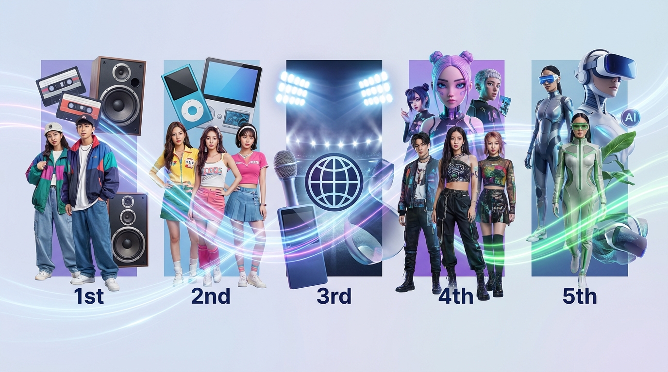 【早見表】K-POP世代一覧|第1世代〜第5世代の代表グループまとめ