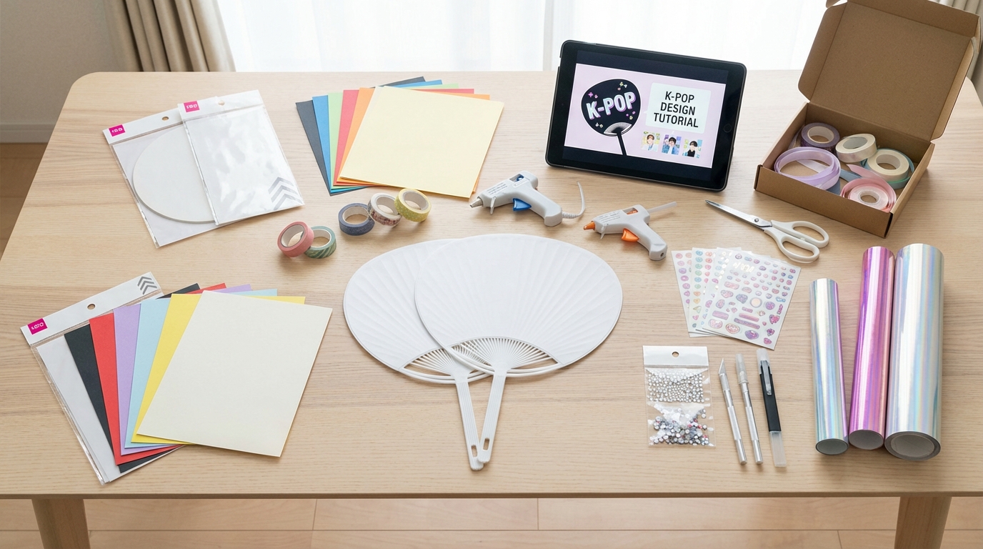 K-POPうちわ作りに必要な材料リスト【100均・通販】