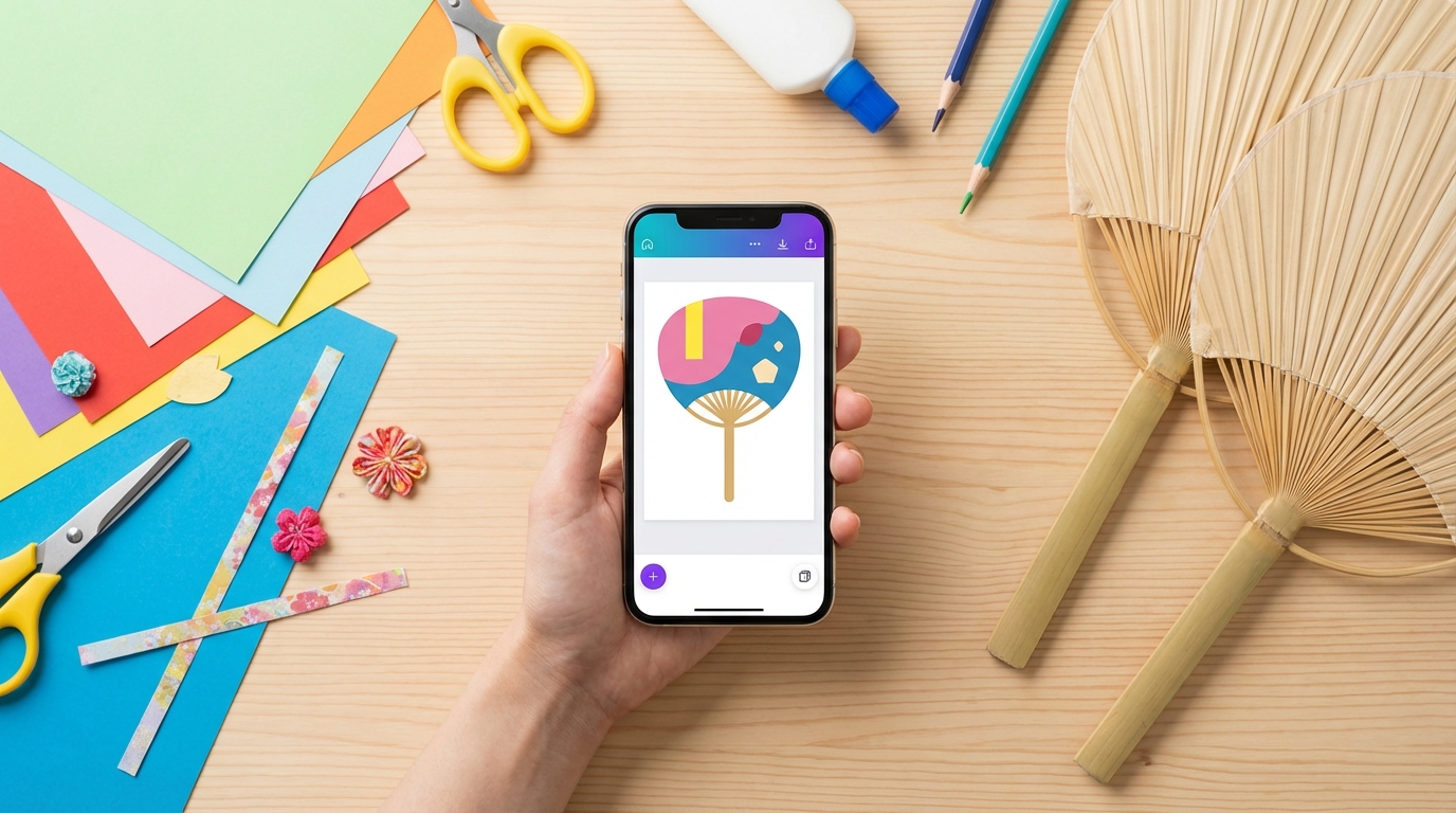 スマホだけでOK！うちわ文字の作り方【アプリ・ツール】