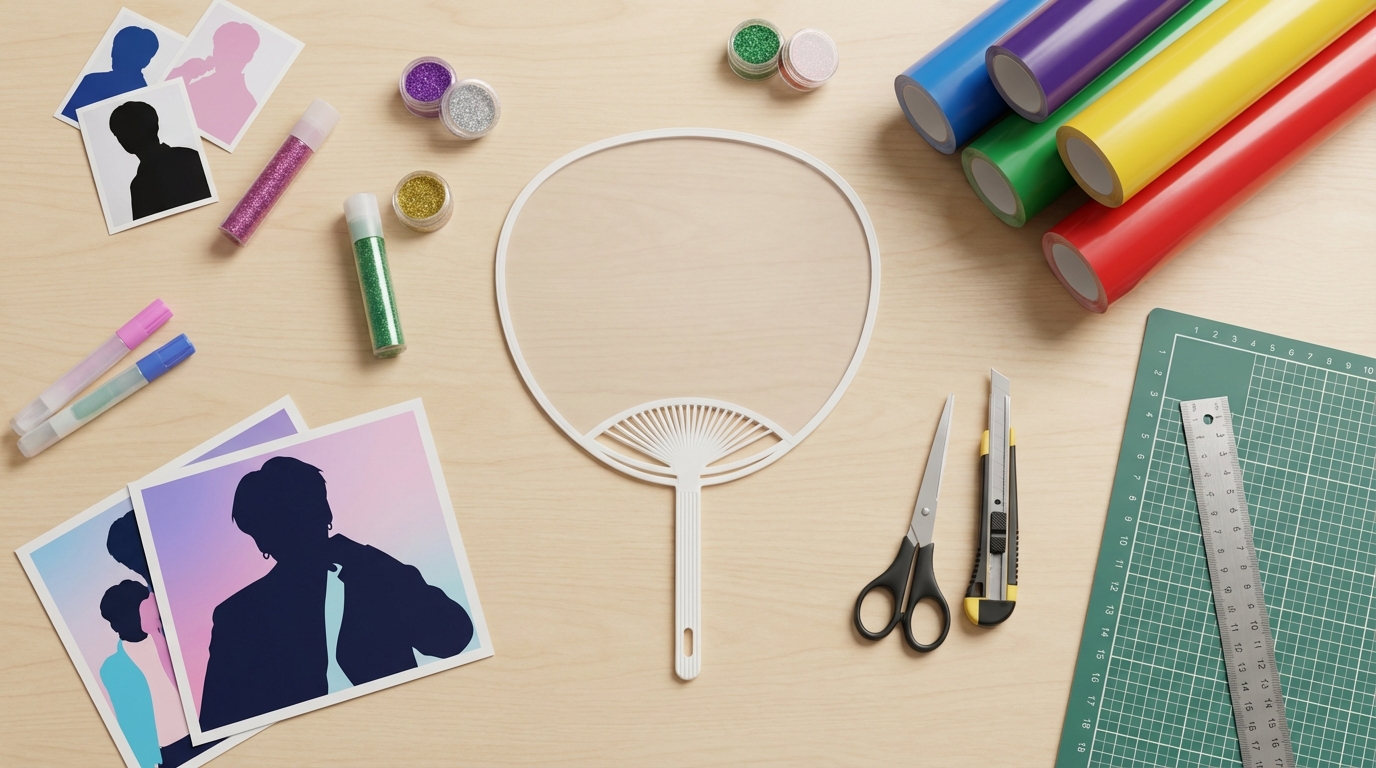 K-POPうちわの作り方8ステップ【初心者でも簡単】