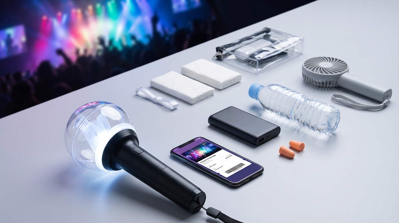 K-POPコンサートの持ち物を重要度別に解説