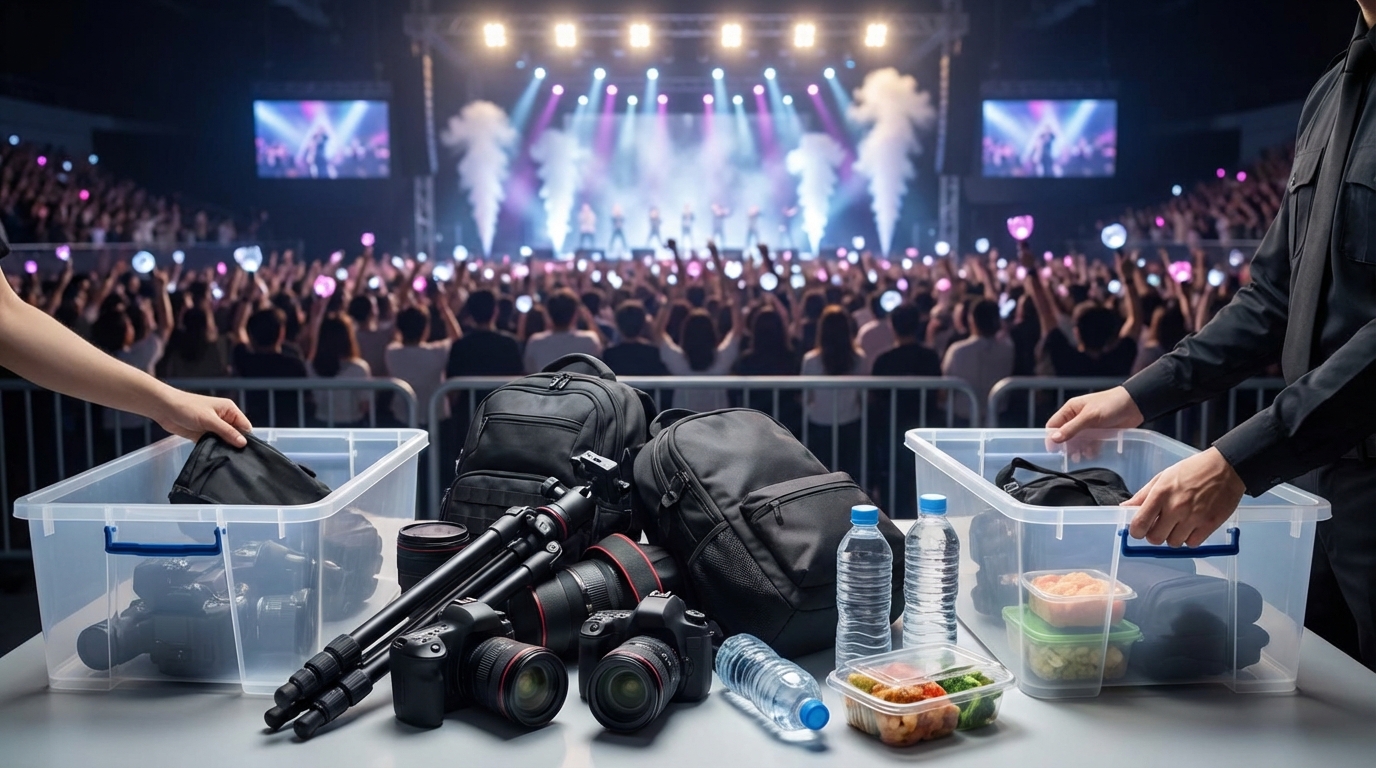 K-POPライブで持ち込み禁止のもの