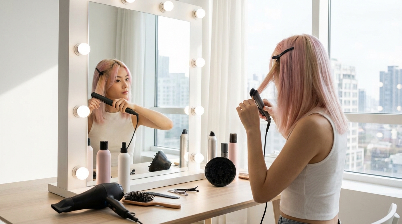 セルフでできる!K-POP髪型のスタイリング方法