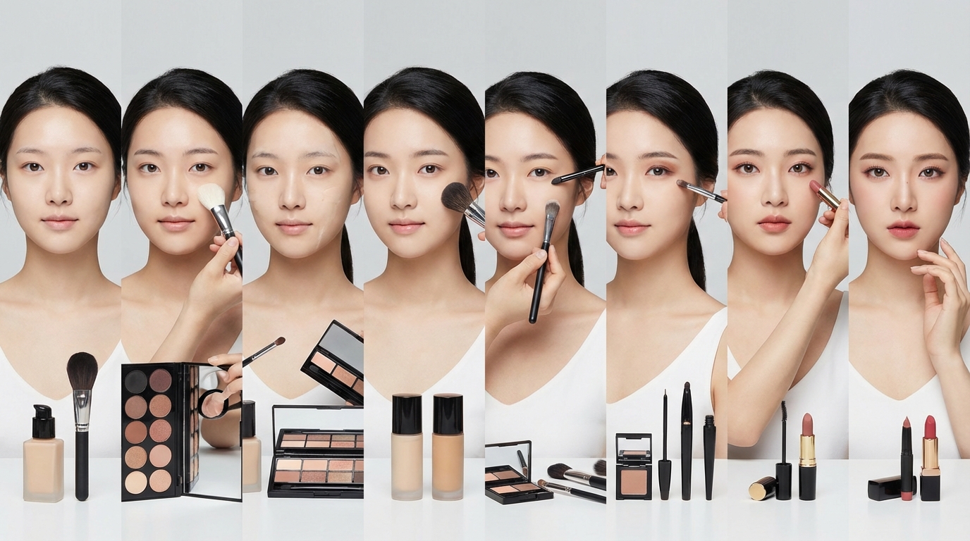 【初心者OK】K-POPメイクのやり方8ステップ