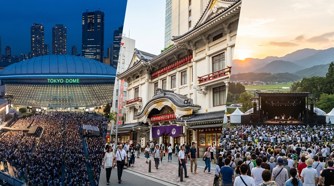 会場選びで迷ったら?東京・大阪・地方公演を比較