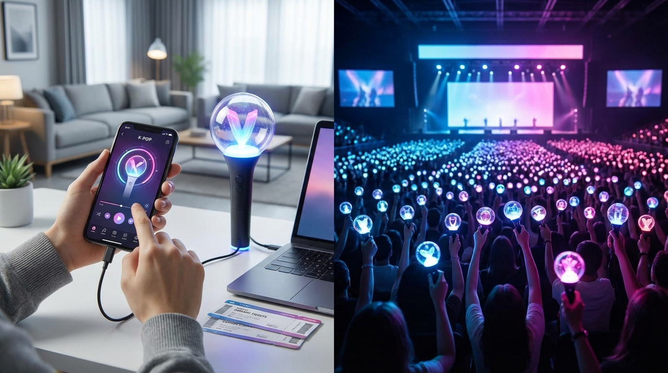 K-POPペンライト連動の設定方法|ライブ前日〜当日の手順