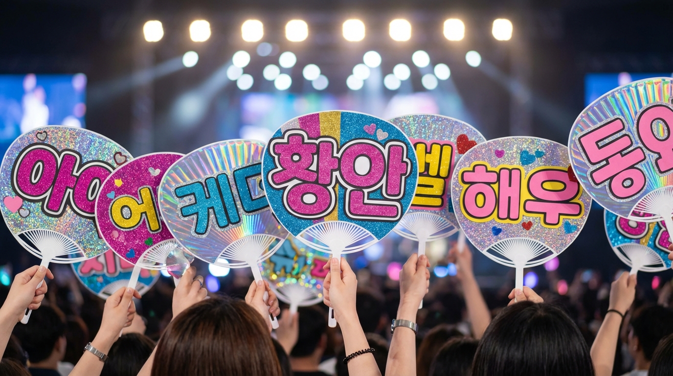 【コピペOK】K-POPうちわ定番フレーズ50選|韓国語・読み方付き