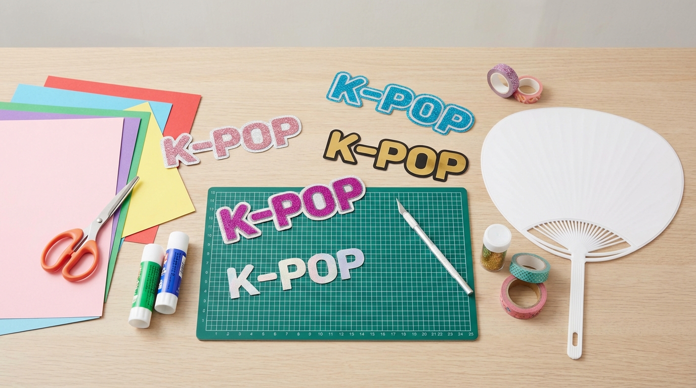 K-POPうちわ文字作成に必要な道具・材料リスト