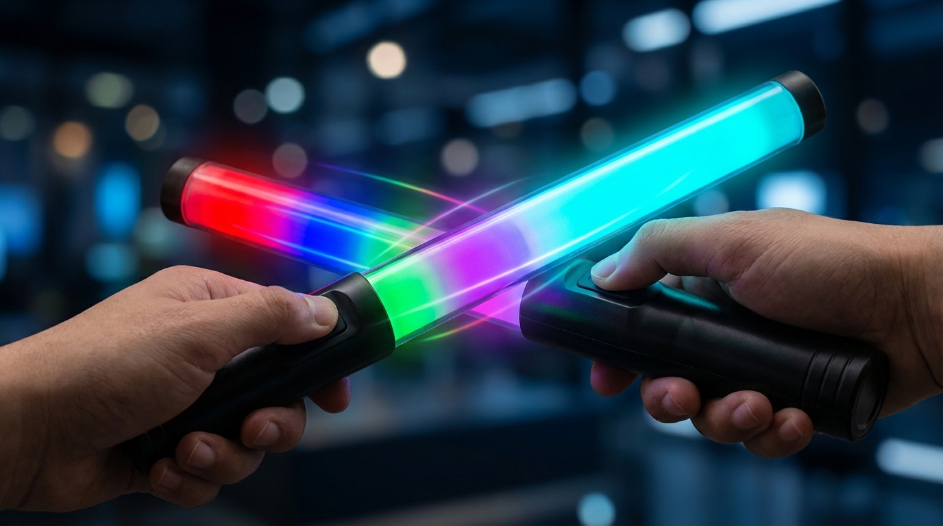 ペンライトの色の変え方・固定方法