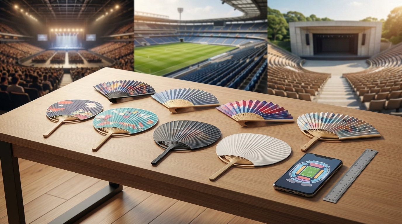 【会場別】うちわサイズ規定が異なるケースと確認方法