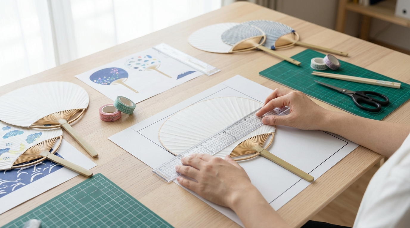 自作うちわを規定サイズに収めるコツ