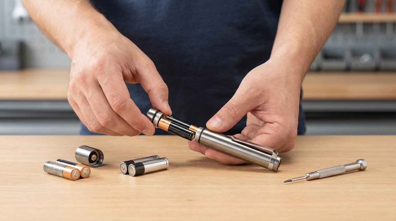 ペンライトの電池交換方法｜手順とコツを解説