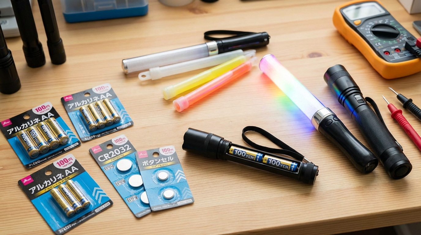 100均の電池でペンライトは使える？検証結果