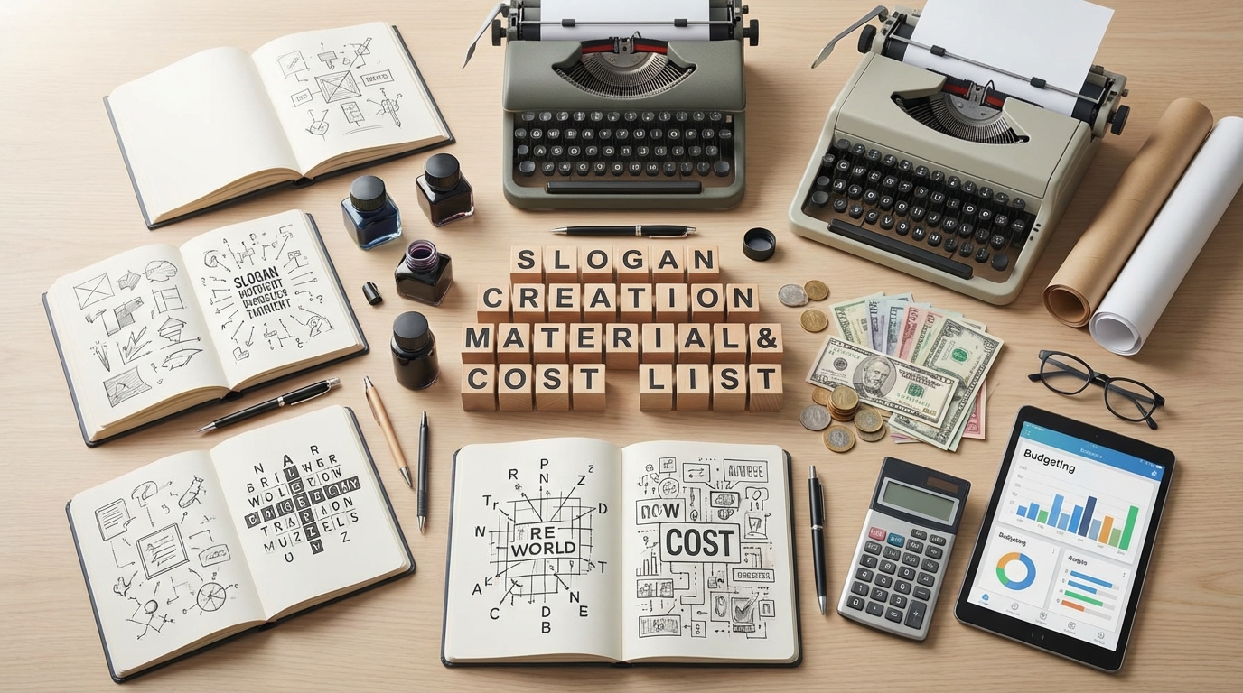 スローガン作りに必要な材料・費用一覧