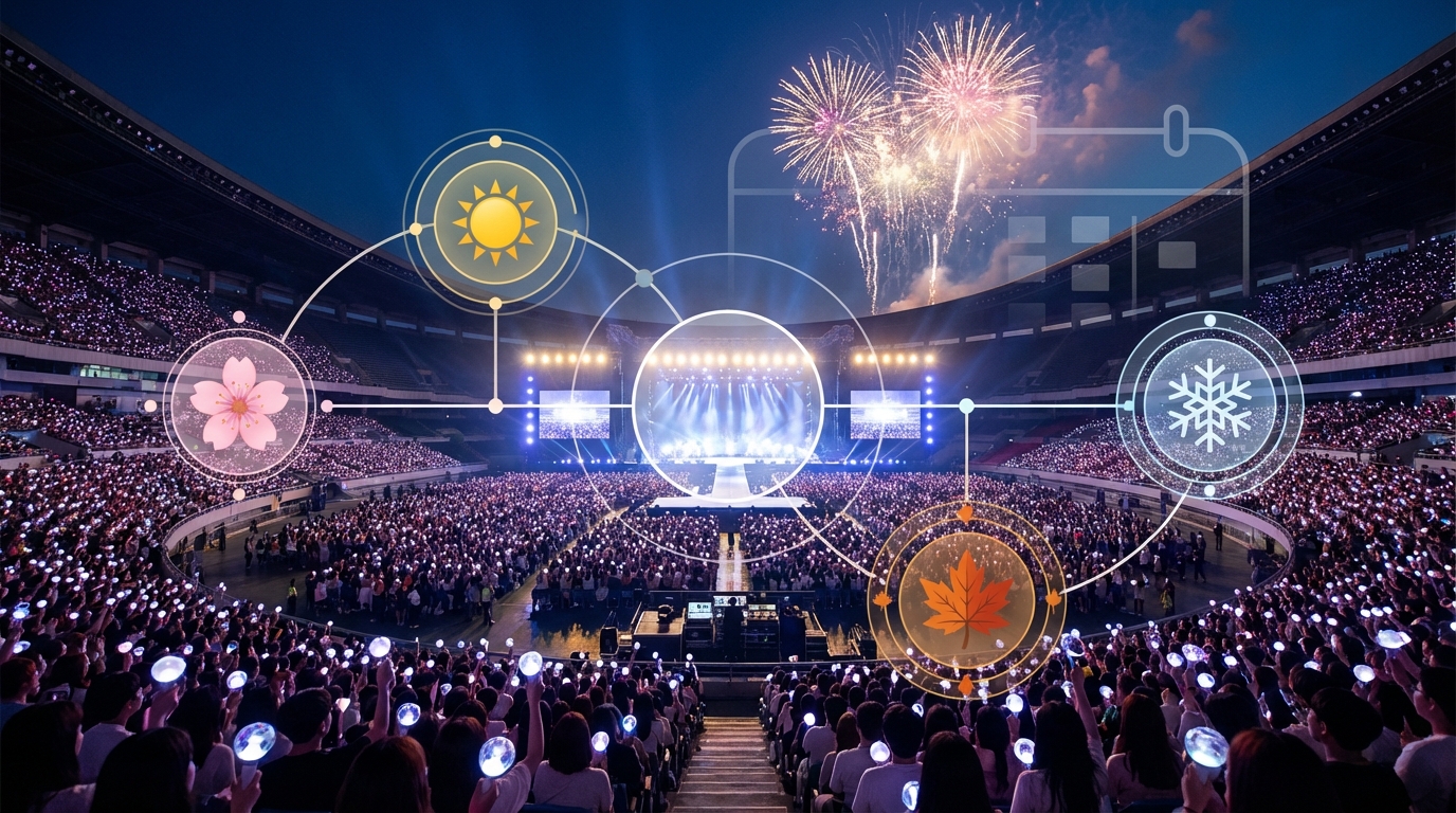 K-POPコンサートはいつ頃開催される?年間スケジュールの傾向