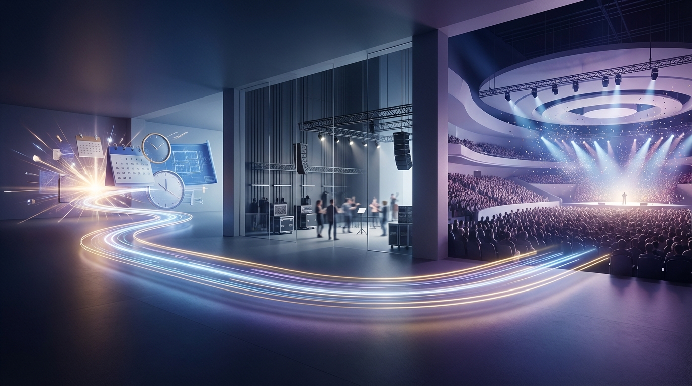 日程発表から公演当日までの流れ【タイムライン】