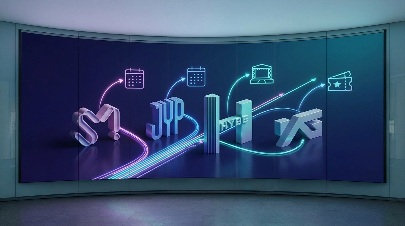 事務所別に見るK-POPライブ日程発表の傾向