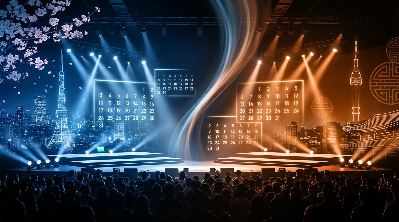 日本公演と韓国公演で日程発表はいつ頃?違いを解説