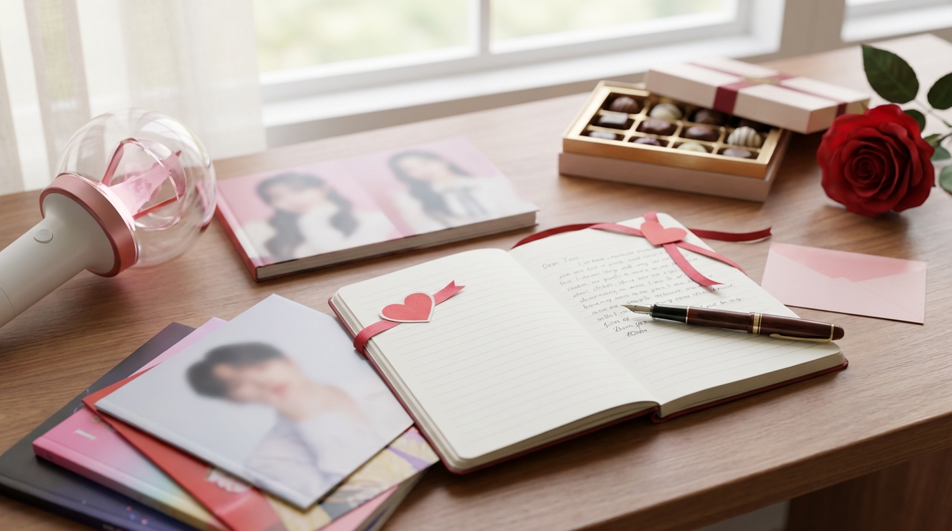 ファンレターでK-POPアイドルにバレンタインの気持ちを伝える方法