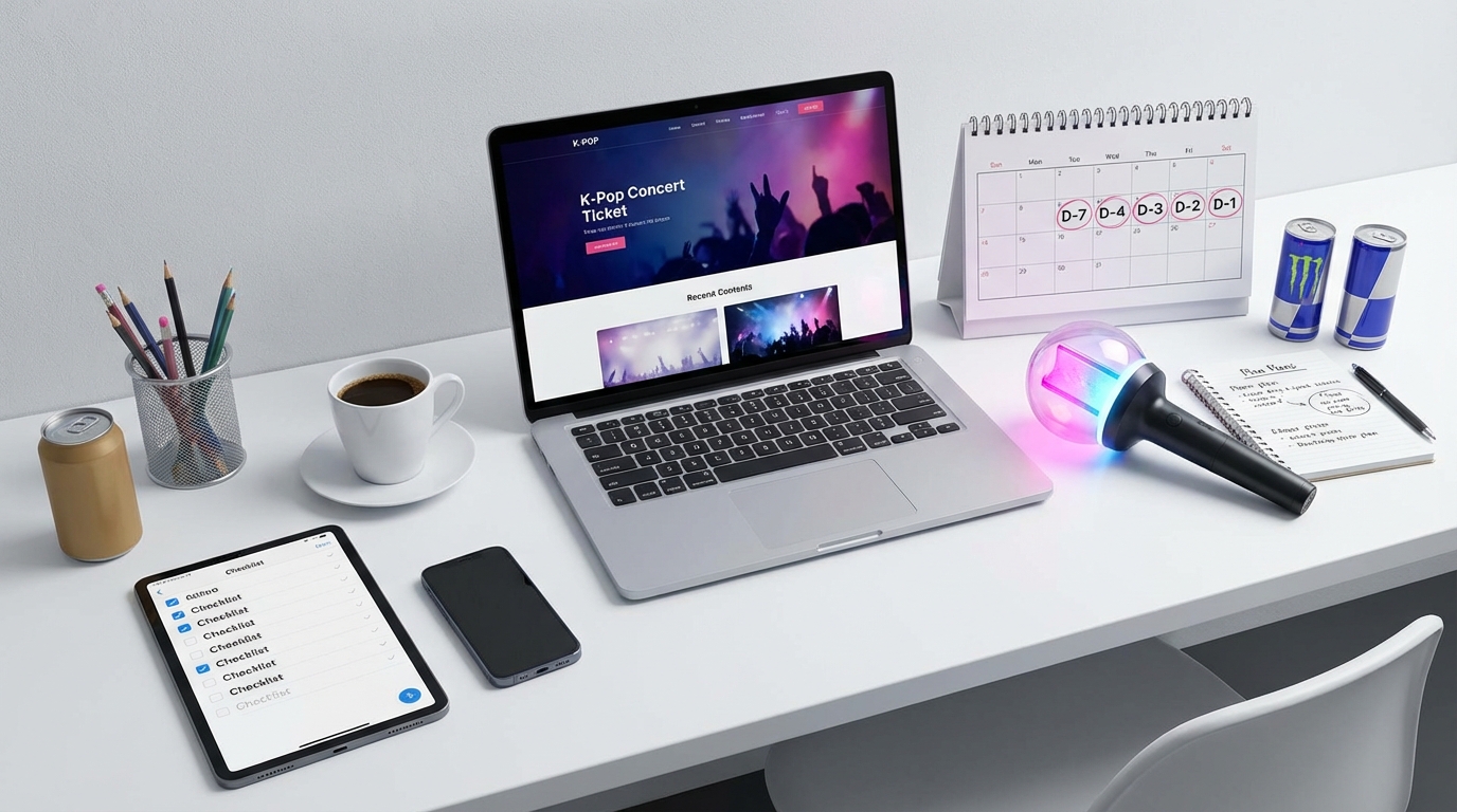 【7日前〜前日】K-POPチケッティングの事前準備チェックリスト