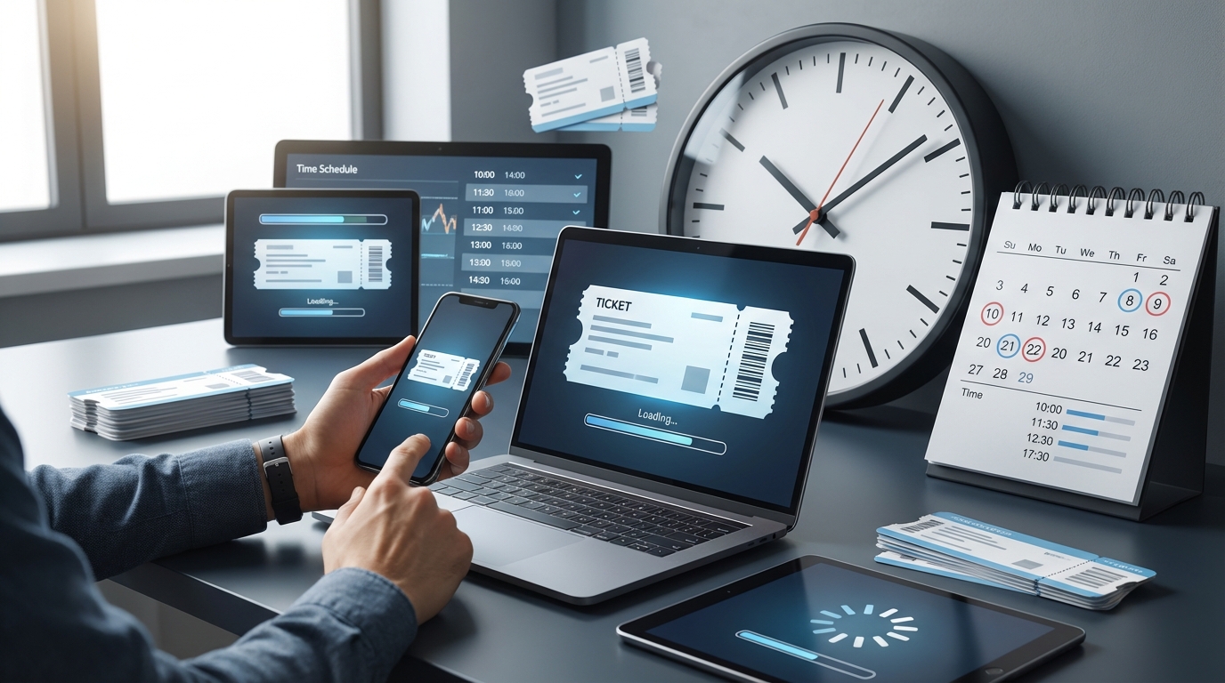 【当日】チケッティングの流れを分単位で解説