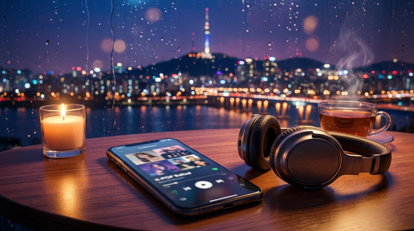 K-POPバラードを楽しむSpotifyプレイリスト