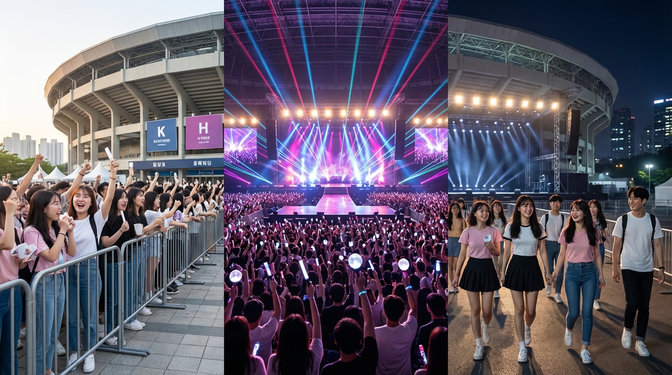 K-POPライブ当日の流れ｜開場から終演後まで完全タイムライン