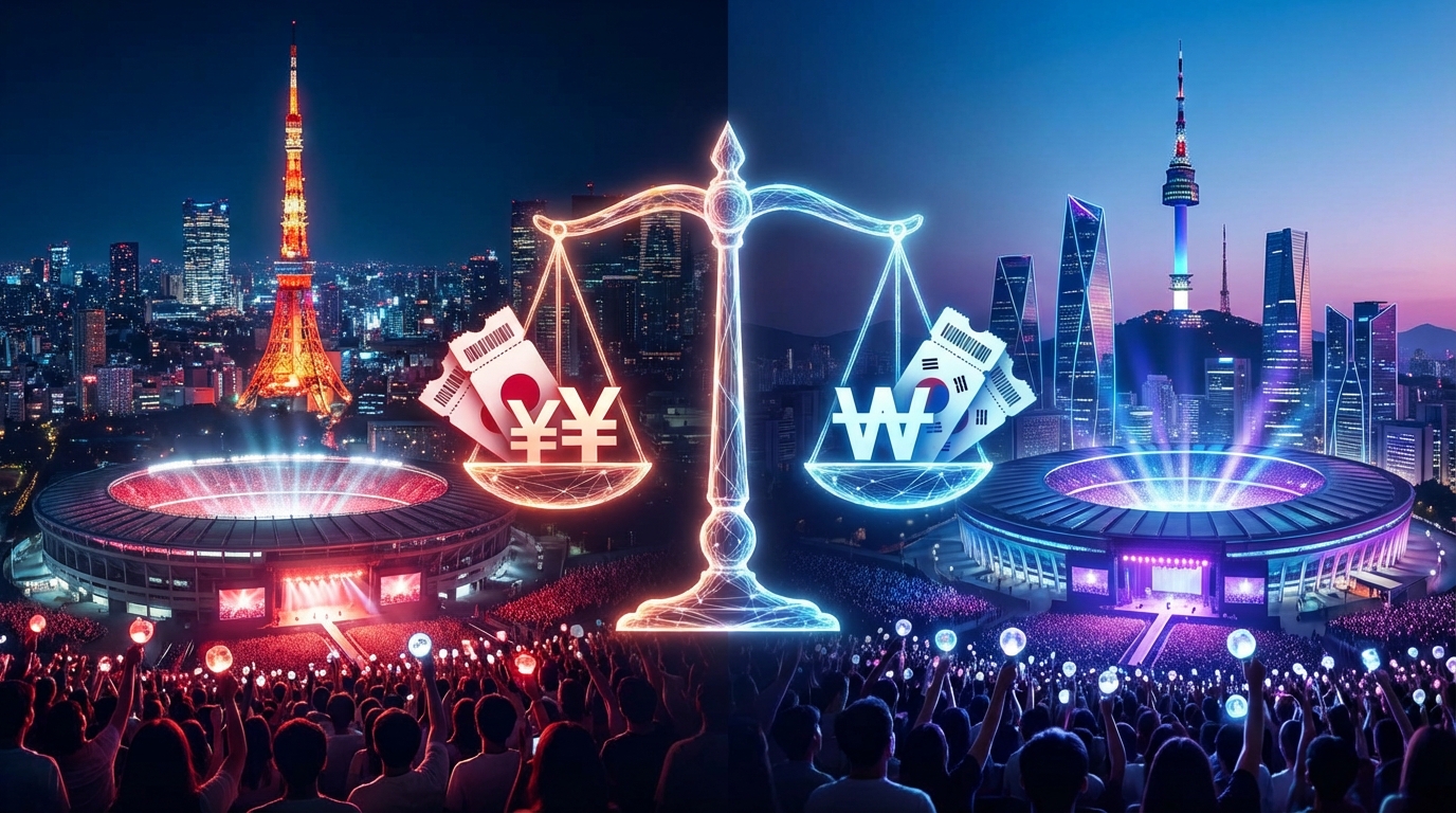 日本公演と韓国公演、K-POPチケットの値段はどっちが安い？