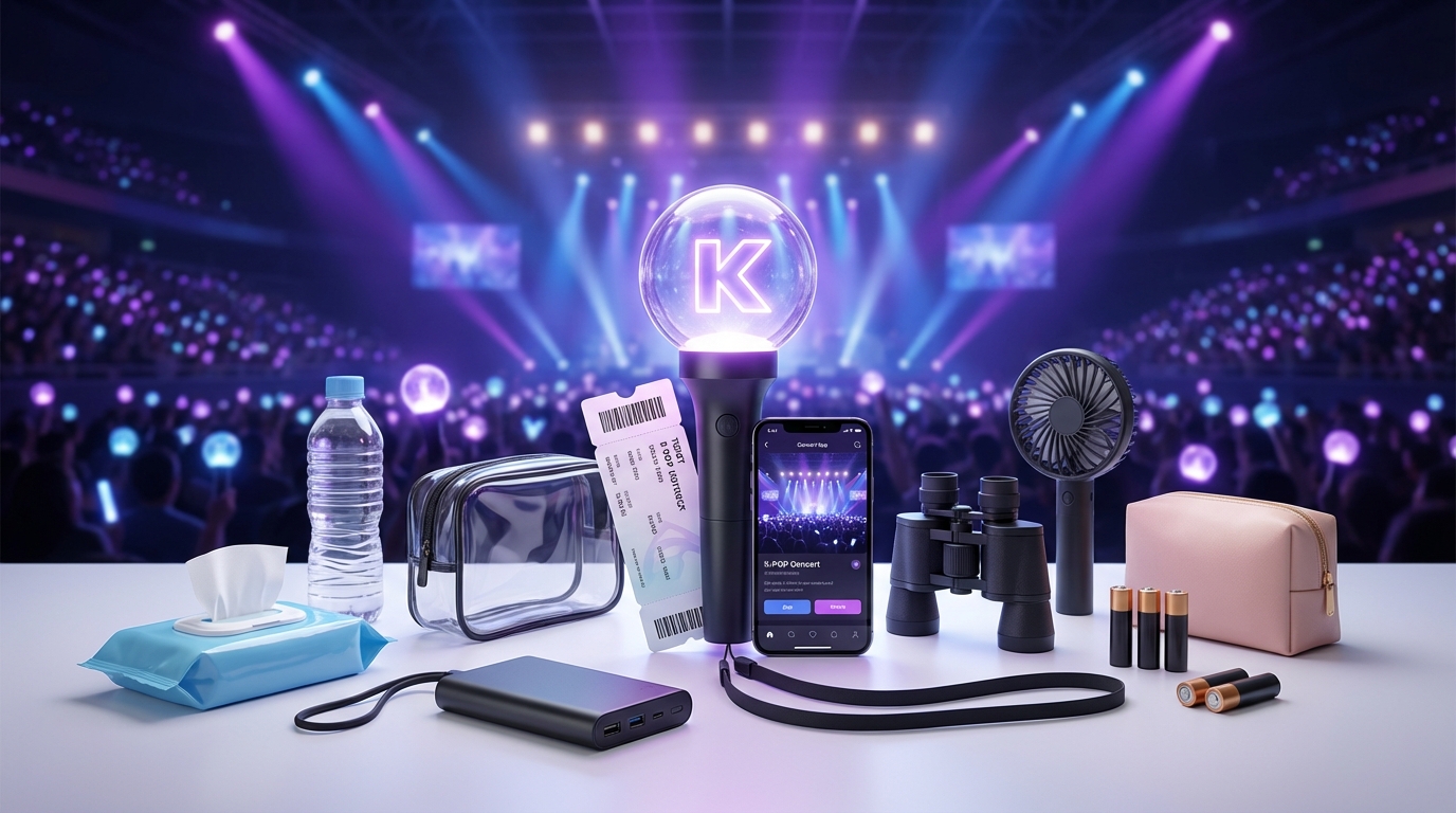 【保存版】K-POPライブの持ち物一覧|重要度別に完全網羅