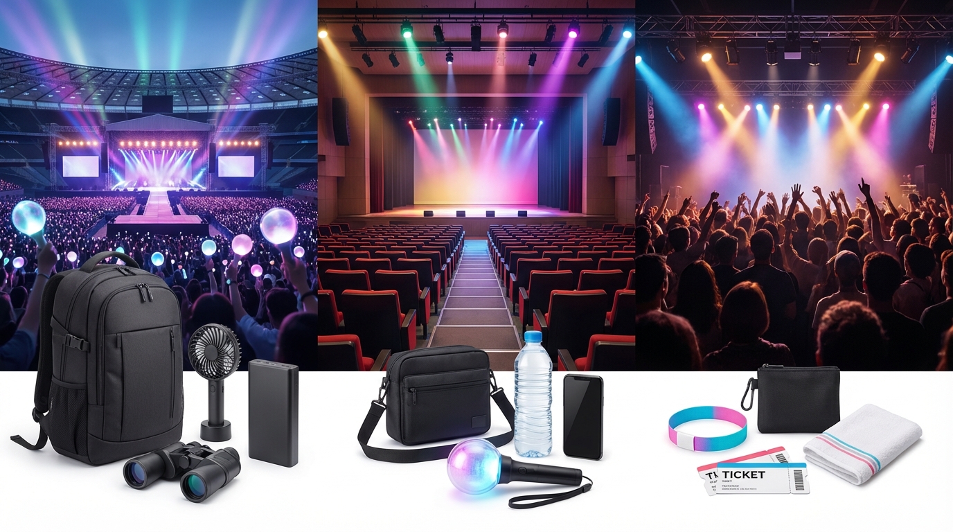 【会場タイプ別】K-POPライブの持ち物優先度を調整しよう