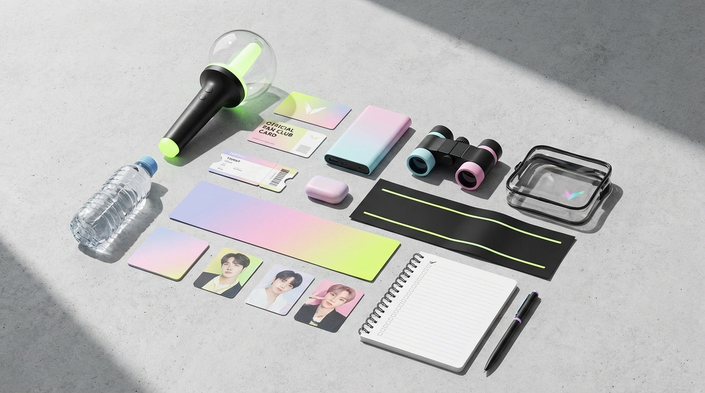 コピーして使える!K-POPライブ持ち物チェックリスト