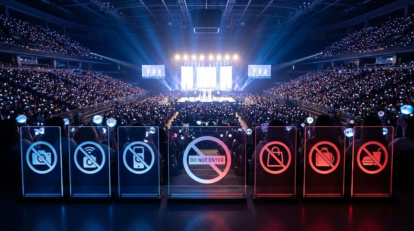 【絶対厳守】K-POPコンサートの公式ルール・禁止事項一覧