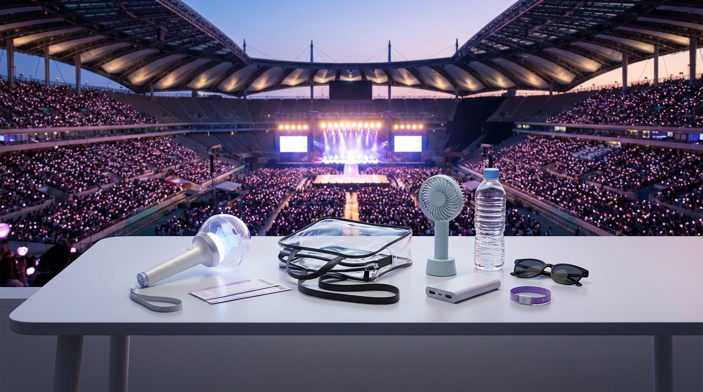 K-POPコンサート当日の流れと持ち物チェックリスト