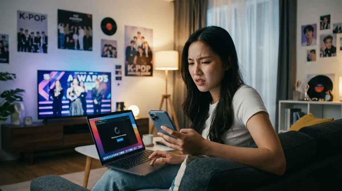 K-POP授賞式の配信が見れない時の対処法