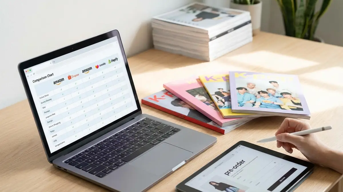 【比較表】KPOP雑誌予約サイトの選び方|目的別おすすめ