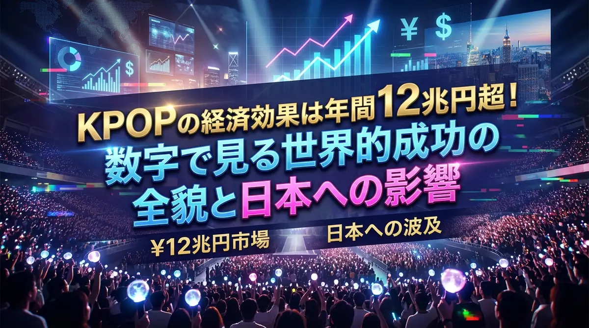 KPOPの経済効果は年間12兆円超！数字で見る世界的成功の全貌と日本への影響