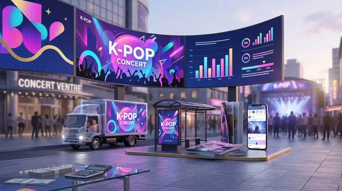 【比較表】K-POP広告の種類別｜費用相場とおすすめシーン