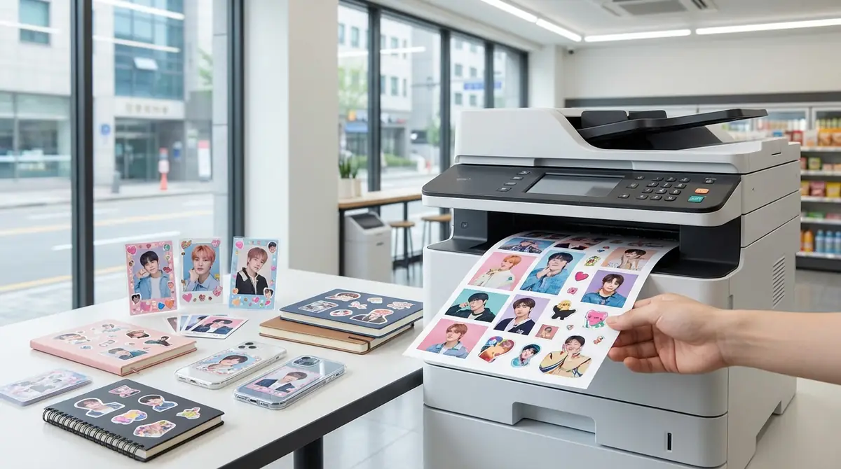 プリンターなしでもOK！コンビニプリントでKPOPカスタムグッズを作る方法