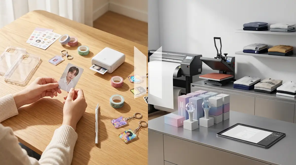 KPOPカスタムグッズは自作と外注どっちがいい？判断基準とおすすめ業者