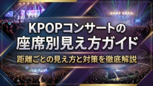 KPOPコンサートの座席別見え方ガイド｜距離ごとの見え方と対策を徹底解説