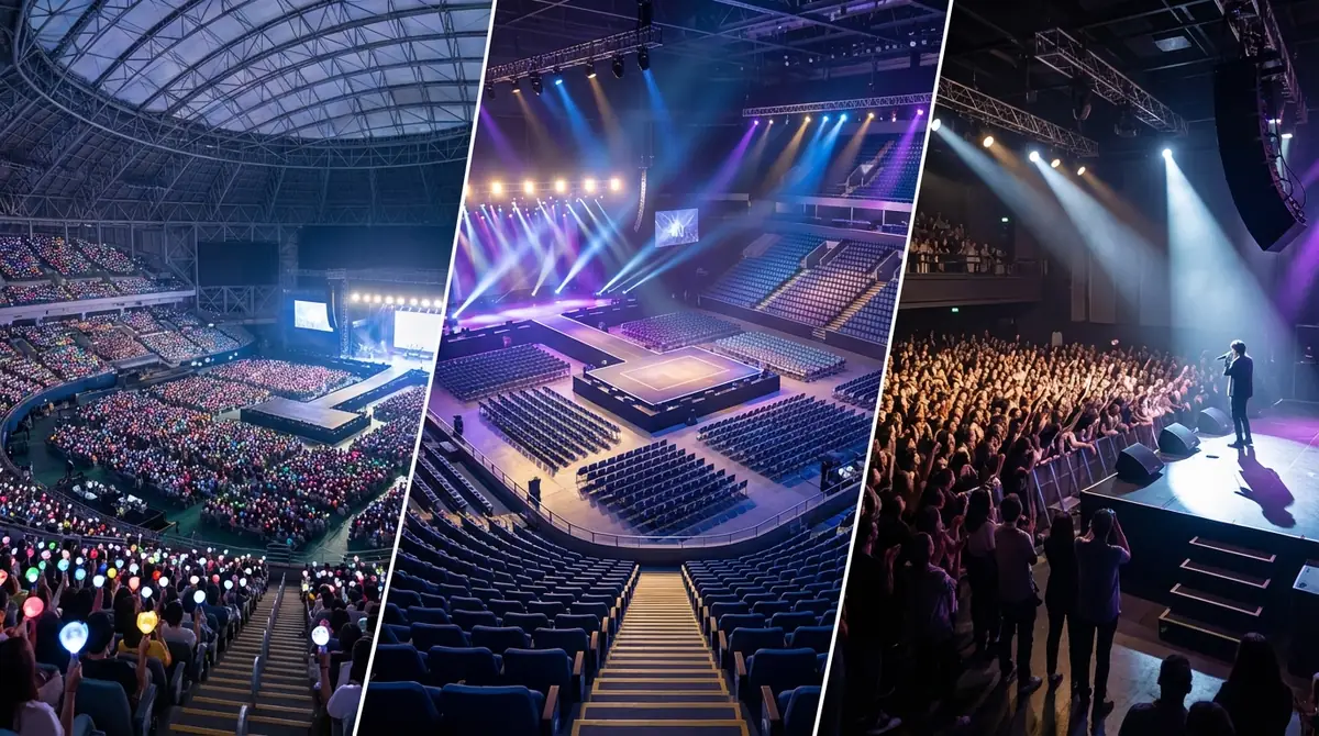 会場タイプ別|KPOPコンサートの座席構造と見え方