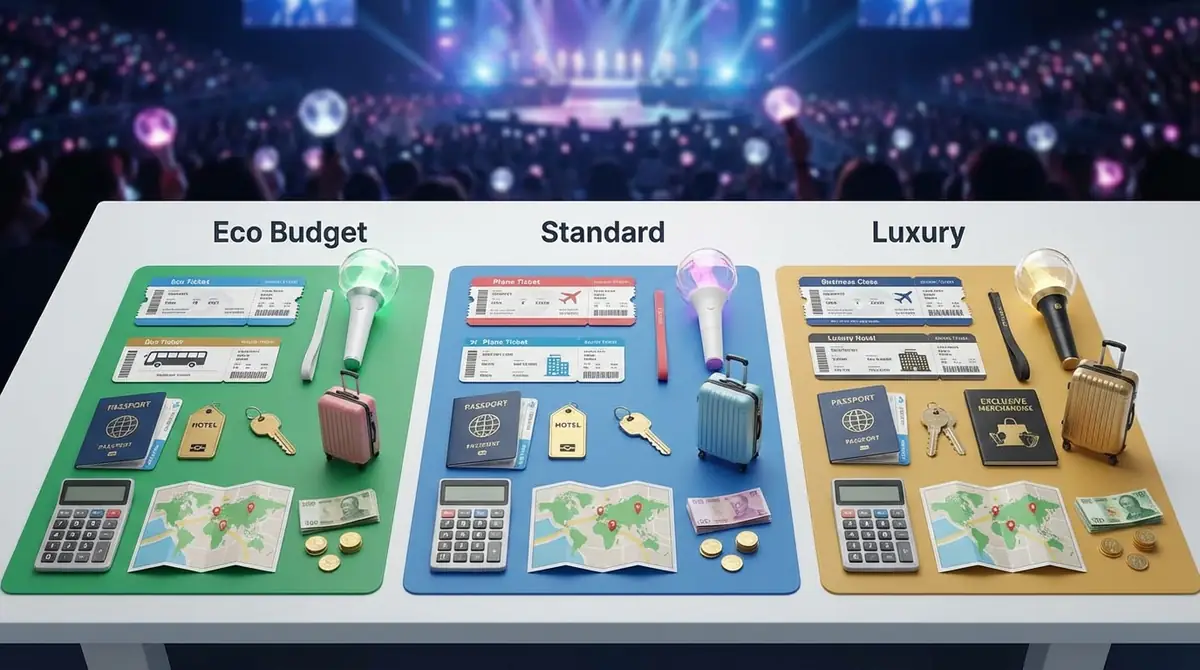 【実例公開】KPOP遠征費用シミュレーション3パターン