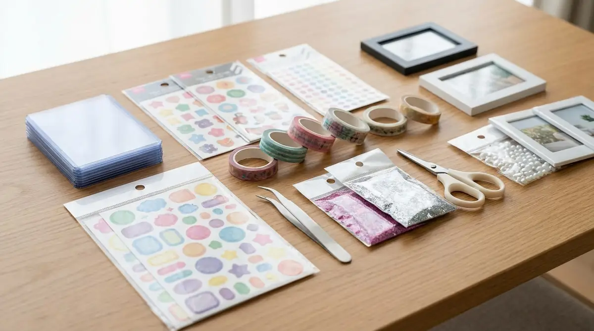 トレカデコに必要な材料・道具リスト【100均で揃う】