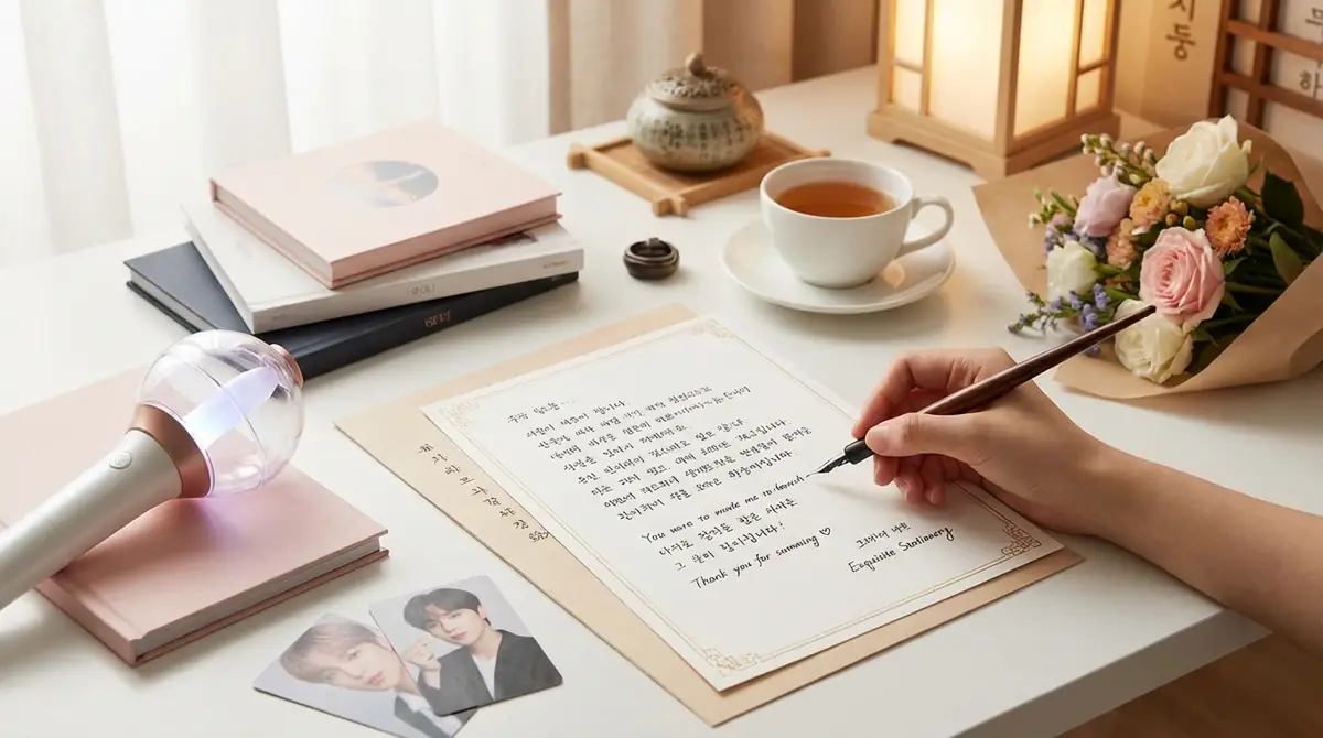 KPOPファンレターの書き方と基本構成【テンプレート付き】