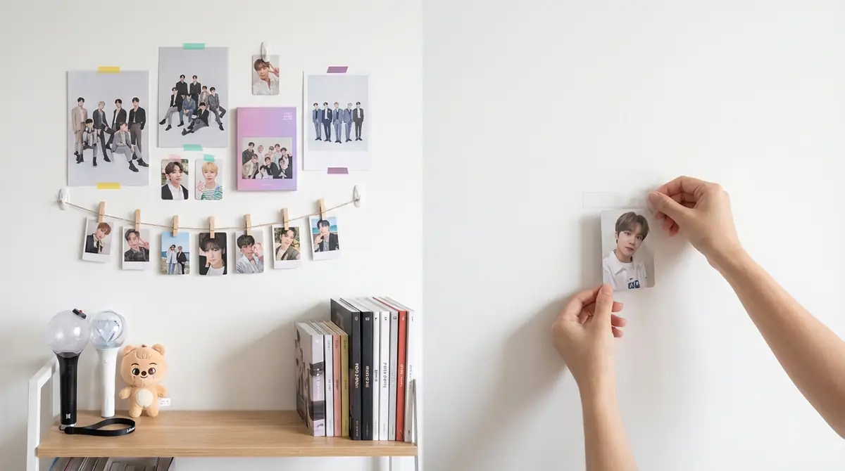 賃貸OK！壁を傷つけないKPOPグッズの飾り方テクニック