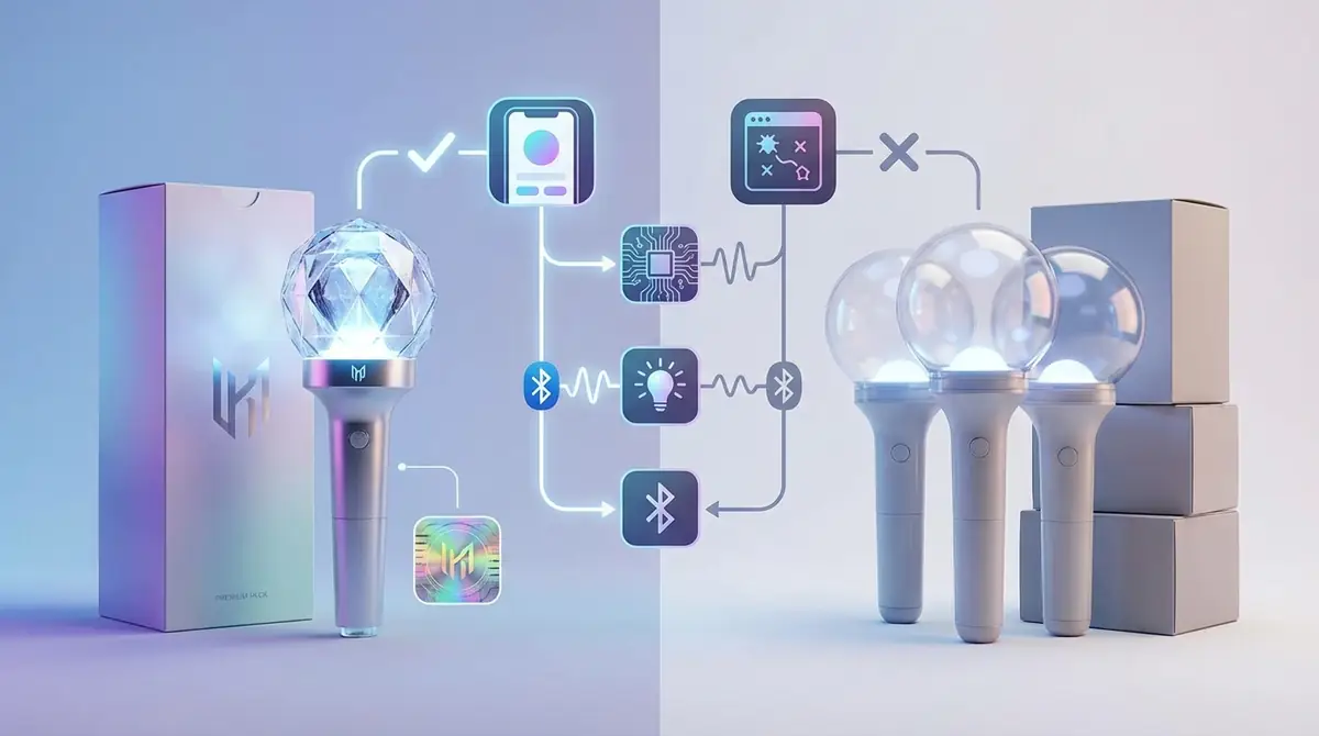 そもそもKPOPの互換ペンライトとは?公式との違いを図解で解説