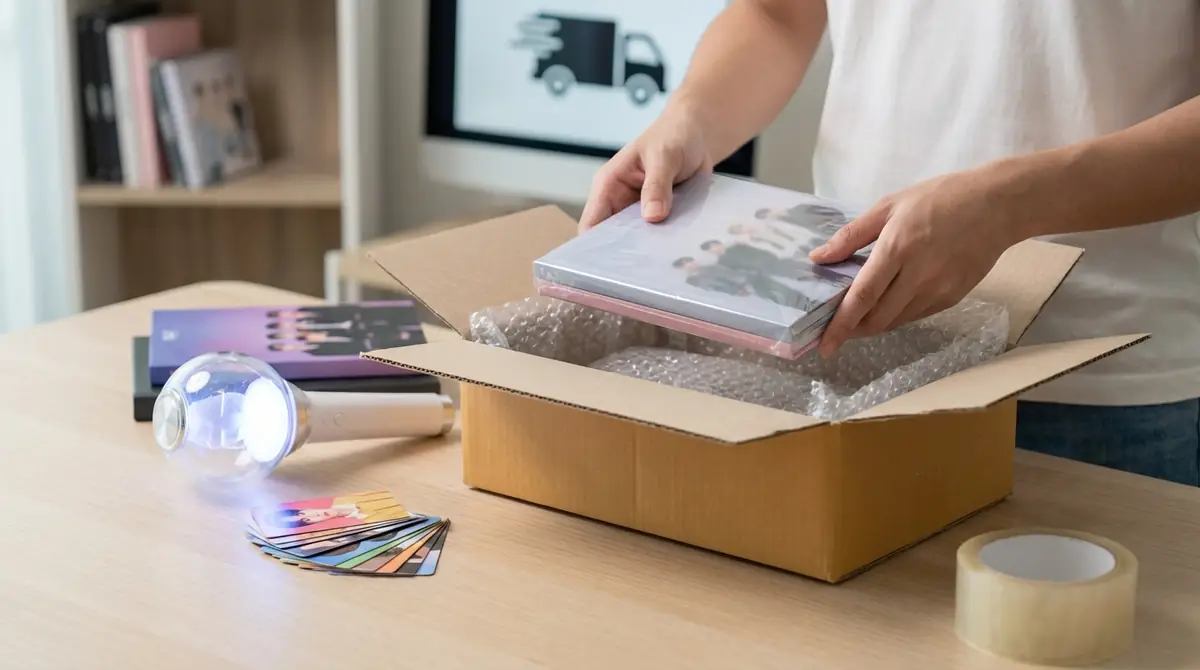 KPOPグッズ宅配買取の流れと梱包方法